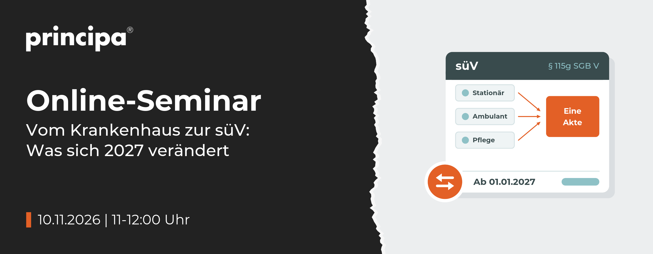 Online-Seminar: Vom Krankenhaus zur süV – Was sich 2027 verändert, 10.11.2026